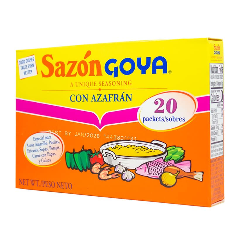Goya Seasoning Sazon Azafran 3.52 oz