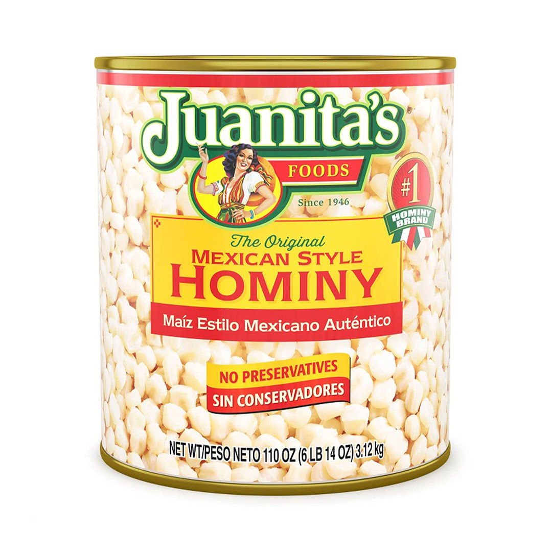 Juanitas Hominy Mexican Style 110 oz